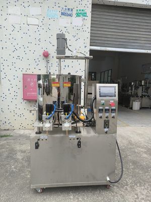 Servo-Doppelkopf-Füllmaschine für Cremes 5KW 80L Trommelvolumen