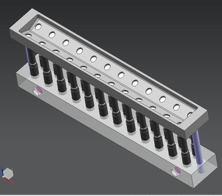 24 Löcher Custom Lippenstift Form V-förmige Diy Lippstift Form Aluminiumlegierung