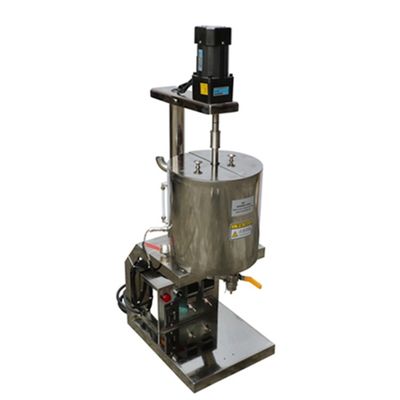 Lippenstift-Produktionslinie 20L Heizung Lippenstift-Füllmaschine Silber Edelstahl