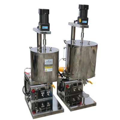 Lippenstift-Produktionslinie 20L Heizung Lippenstift-Füllmaschine Silber Edelstahl