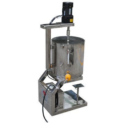 Lippenstift-Produktionslinie 20L Heizung Lippenstift-Füllmaschine Silber Edelstahl