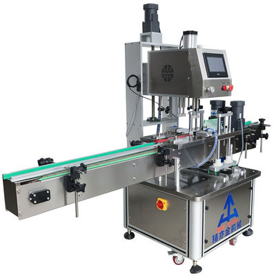 Servo-Automatische Hochgeschwindigkeits-Plastikflaschen-Capping-Maschine Voll-Automatische Servo-Capping-Maschine 20-50 Stück / Min