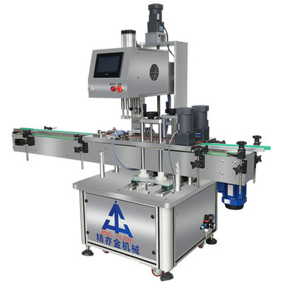 Servo-Automatische Hochgeschwindigkeits-Plastikflaschen-Capping-Maschine Voll-Automatische Servo-Capping-Maschine 20-50 Stück / Min