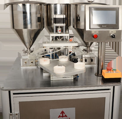 Quantitative Injektionsmethode von drei Farben Luftkissen BB Creme Füllmaschine SUS304 1020 Stück/h